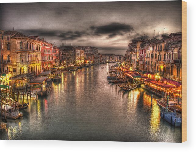 Venice - Kaveh H Wood Print featuring the photograph Venice by Kaveh H