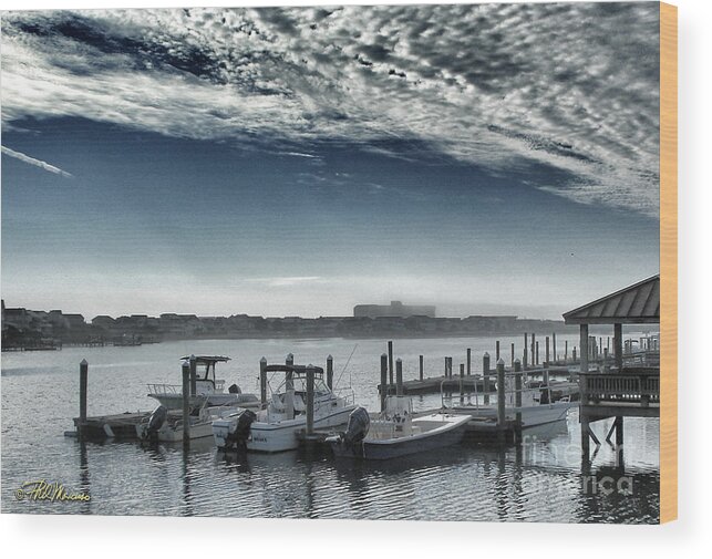 Wrightsville Beach Wood Print featuring the photograph View From A Bridge by Phil Mancuso