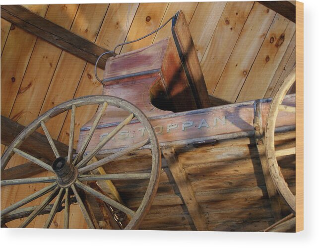 Wagon Wood Print featuring the photograph Wagon by Lois Lepisto