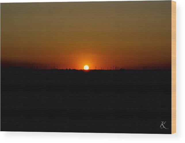 Warm Wood Print featuring the photograph Warm Sunset by Kelly Smith