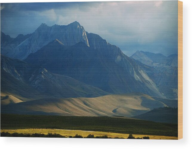 Sierra Nevada Mountain Range Wood Print featuring the photograph Where The West Commences by Eric Tressler