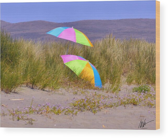 Beach Wood Print featuring the photograph Beach Life by Mark Valentine