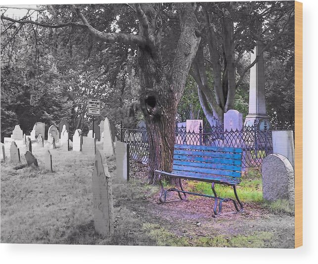 Burial Hill Wood Print featuring the photograph Burial Hill by Janice Drew