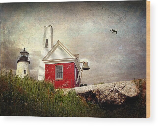  Wood Print featuring the photograph Pemaquid Light by Fred LeBlanc