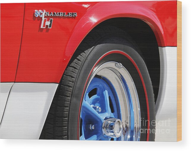 Transportation Wood Print featuring the photograph Red White and Blue #1 by Dennis Hedberg