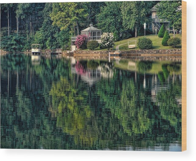 Landscape Wood Print featuring the photograph Still Waters #1 by Rick Friedle