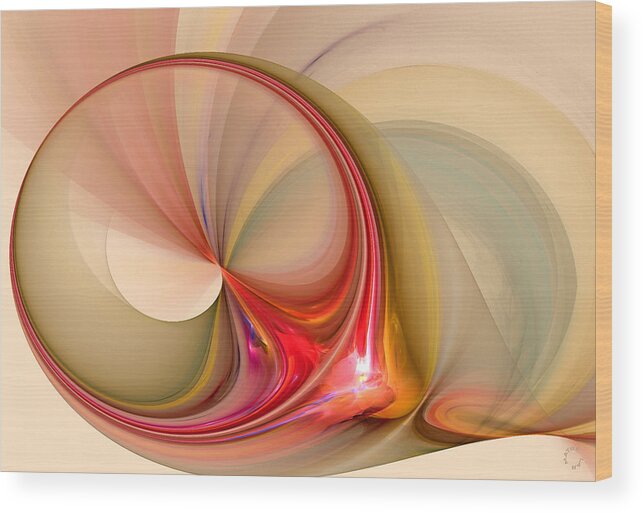 Abstract Art Wood Print featuring the digital art 884 by Lar Matre