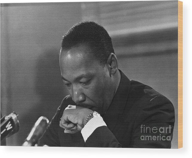 1967 Wood Print featuring the photograph Martin Luther King, Jr #9 by Granger
