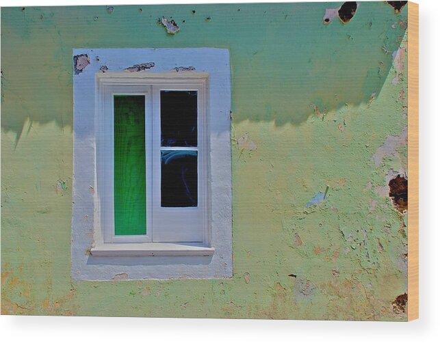 Azores Wood Print featuring the photograph Azores Window by Eric Tressler
