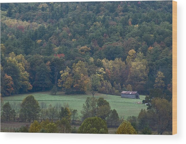 Great Wood Print featuring the photograph Cade's Cove Barn by Rick Hartigan
