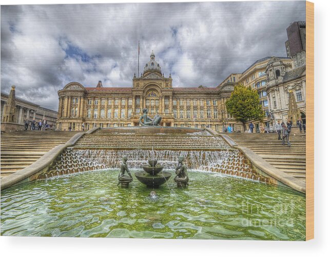 Art Wood Print featuring the photograph Council House And Victoria Square - Birmingham by Yhun Suarez