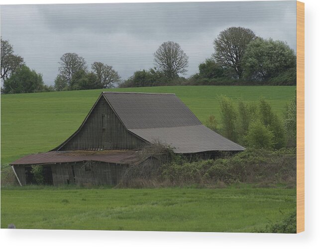 Barns Wood Print featuring the photograph Days Gone By by Jerry Cahill