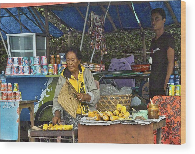 Travel Wood Print featuring the photograph Delicious corn - Bali by Jocelyn Kahawai