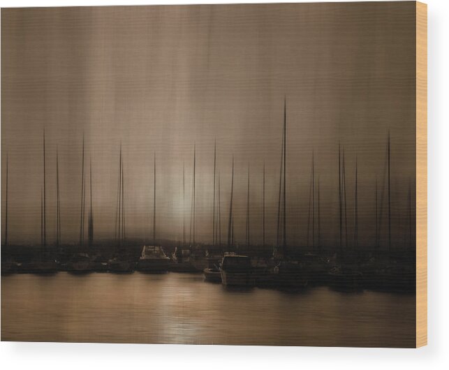 Boats Wood Print featuring the photograph In the Twilight Hour by Robin Webster