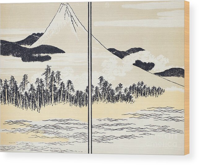 1816 Wood Print featuring the photograph Japan: Mount Fuji by Granger