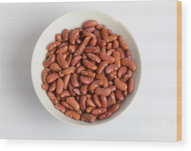 Arrangement Wood Print featuring the photograph Kidney Bean by Photo Researchers, Inc.