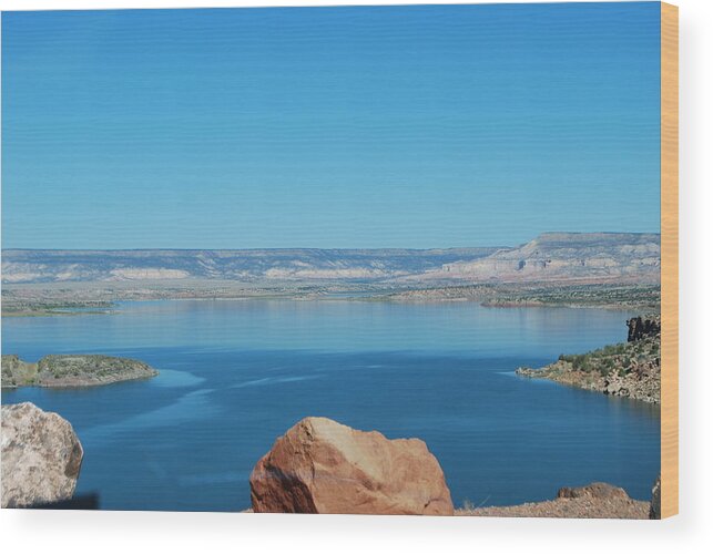 Lake Wood Print featuring the photograph Lake Abiquiu by William Wyckoff