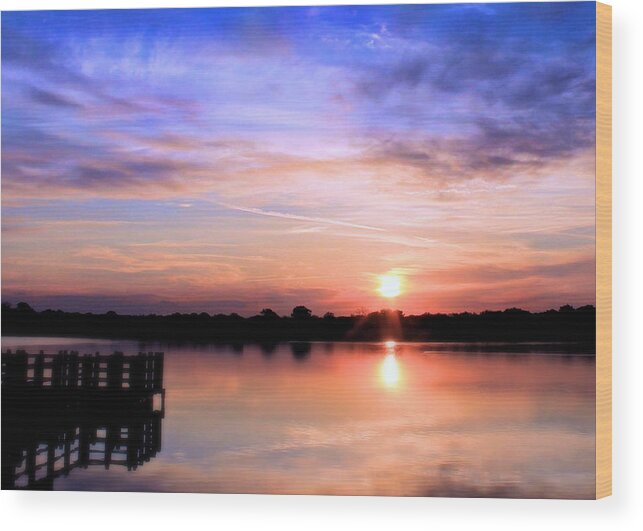 Sunrise Wood Print featuring the photograph Monday Morning by Elizabeth Budd