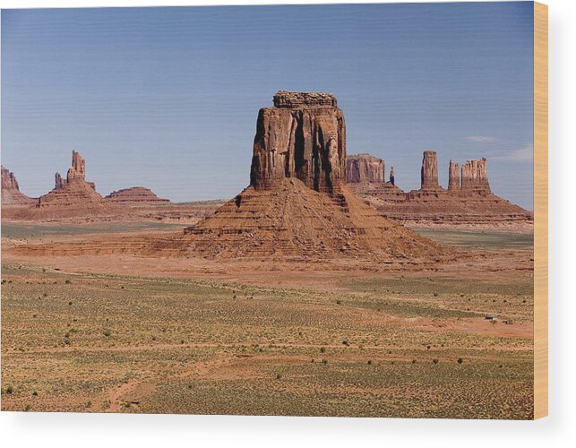 Monuments Wood Print featuring the photograph Monuments by Cindy Rubin