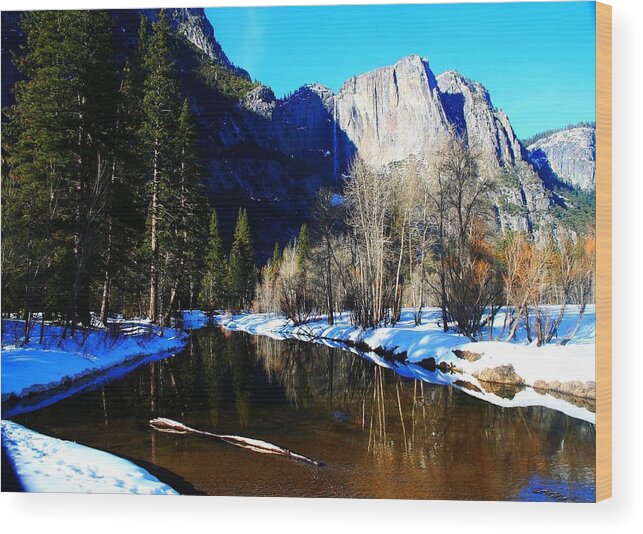Yosemite Wood Print featuring the photograph Over the Meadow by Phil Cappiali Jr