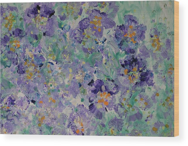 Pansy Painting Wood Print featuring the painting Pansy Fancy Painting by Don Wright