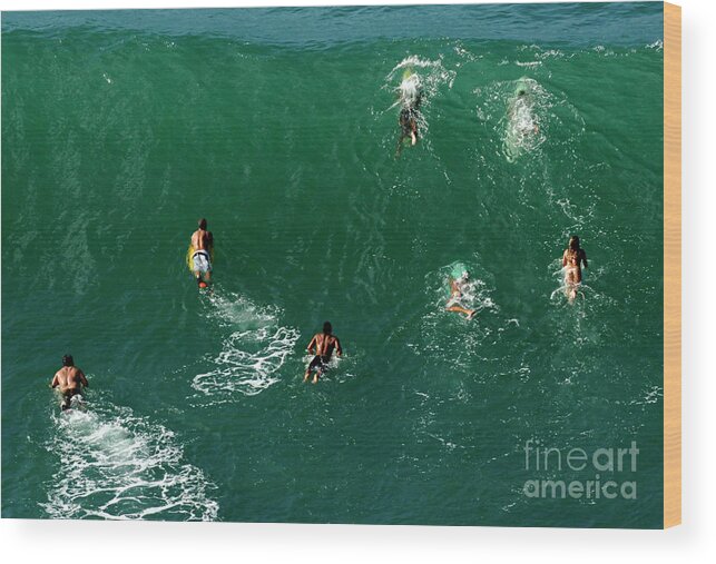 Hawaii Wood Print featuring the photograph Rush Hour Traffic by Bob Christopher