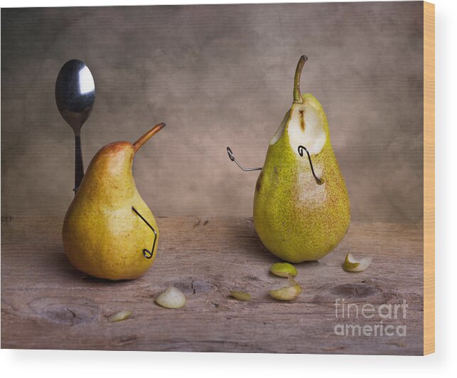 Pear Wood Print featuring the photograph Simple Things 13 by Nailia Schwarz