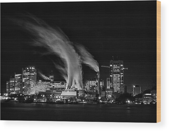 City Wood Print featuring the photograph Smokin by Prince Andre Faubert