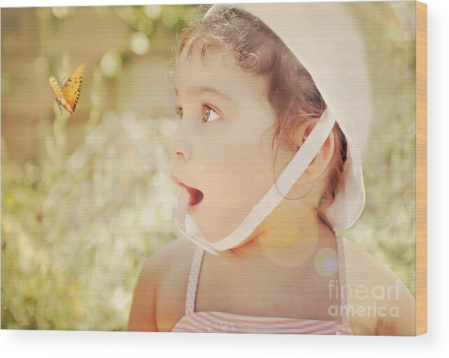 Toddler Wood Print featuring the photograph Summer Enchantment by Susan Gary