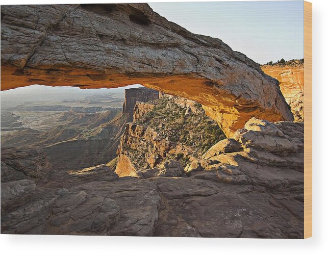Arch Wood Print featuring the photograph The Arch, Arches National Park, Moab by Robert Brown