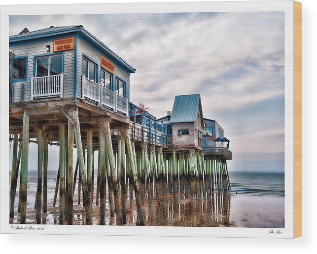 Architecture Wood Print featuring the photograph The Pier by Richard Bean