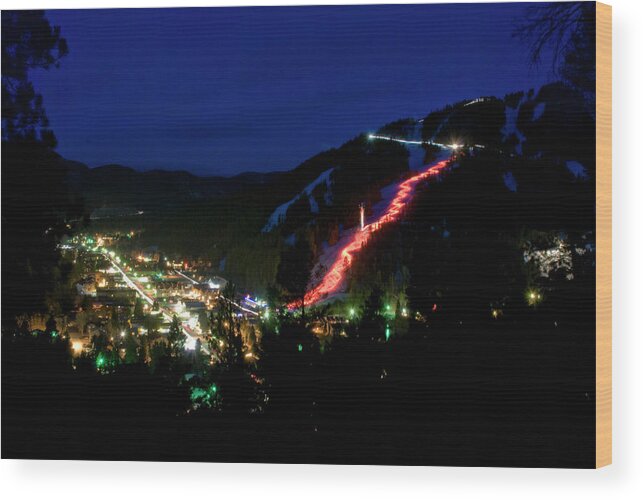 Red River Wood Print featuring the photograph Torchlight Parade by Ron Weathers