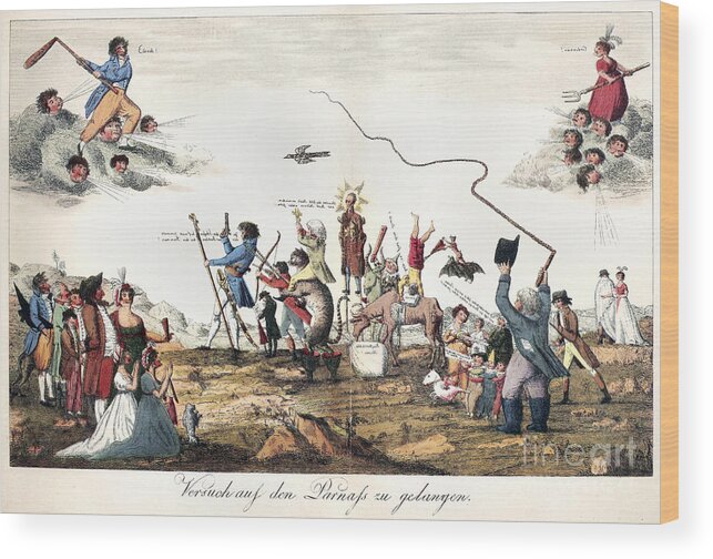 1803 Wood Print featuring the photograph Trying To Reach Parnassus by Granger