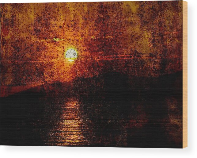 Burnt Wood Print featuring the photograph Twilight Burn by Barbara White