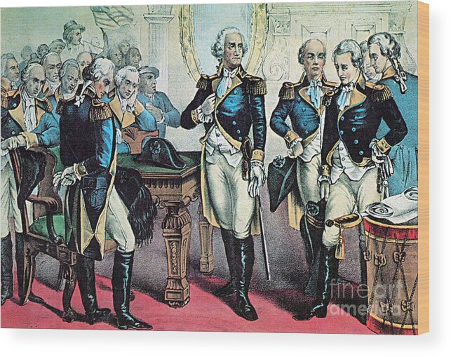 History Wood Print featuring the Washingtons Farewell To His Officers by Photo Researchers