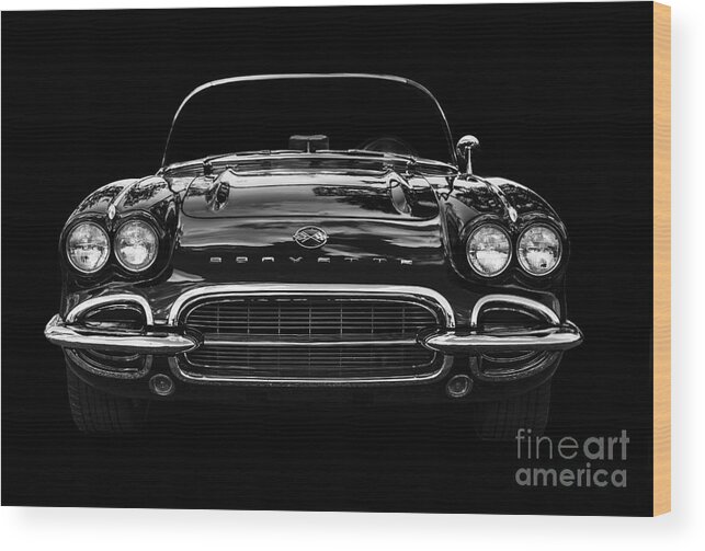 1961 Wood Print featuring the photograph 1961 Corvette by Dennis Hedberg