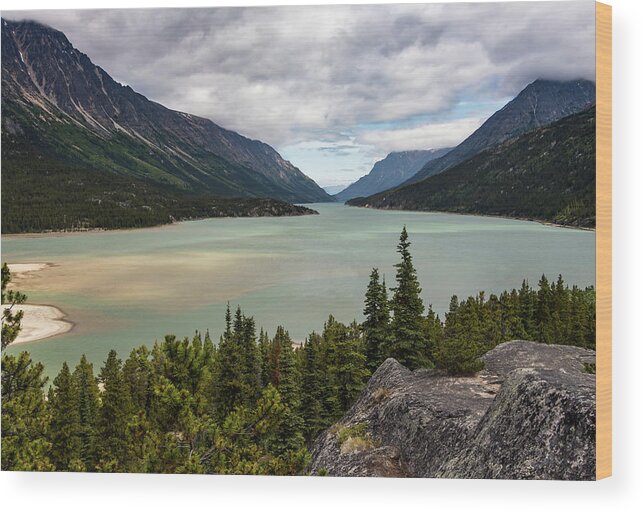 Yukon Wood Print featuring the photograph Bennett Lake #1 by Ed Clark