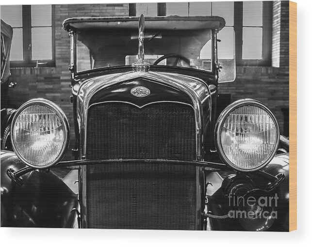 Ford Wood Print featuring the photograph Ford Classic #1 by Colleen Kammerer