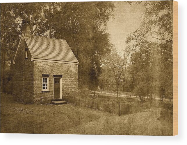 New Jersey Wood Print featuring the photograph Historic Home - Allaire State Park by Angie Tirado