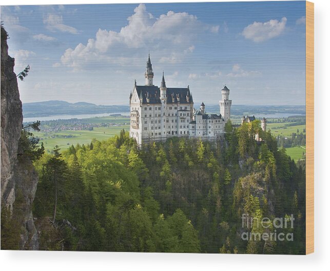 Bavaria Wood Print featuring the photograph Neuschwanstein Castle #1 by Andrew Michael