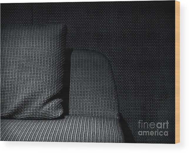 Abstract Wood Print featuring the photograph Upholstered #1 by James Aiken