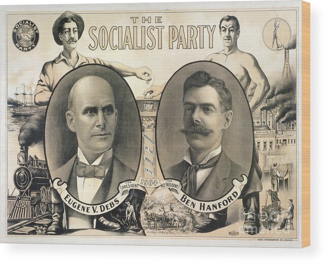 1904 Wood Print featuring the photograph Presidential Campaign, 1904 #10 by Granger