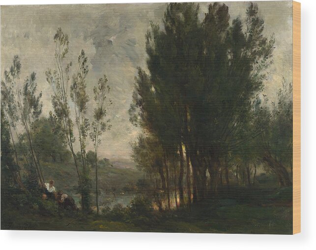 Norway Wood Print featuring the painting Francois Daubigny #11 by Charles