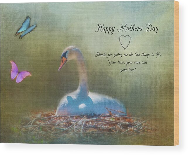 Mother Wood Print featuring the photograph Happy Mothers Day by Cathy Kovarik