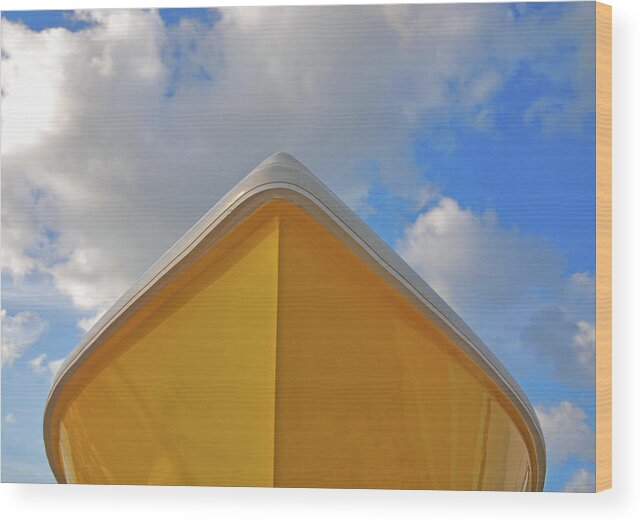 Boats Wood Print featuring the digital art 21- Mellow Yellow by Joseph Keane