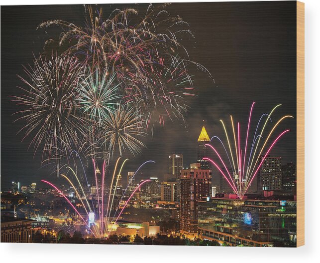 2012 Wood Print featuring the photograph 4th of July by Anna Rumiantseva
