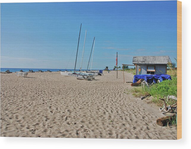 Beach Wood Print featuring the photograph 9- Beach Shack by Joseph Keane