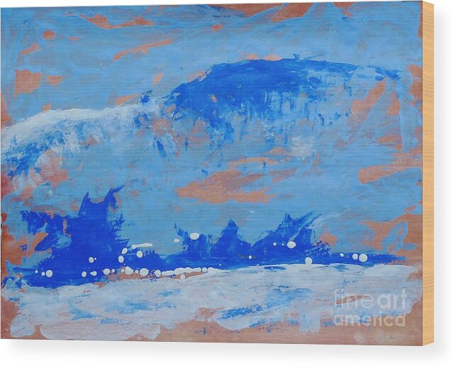 Acrylic Wood Print featuring the painting Abstract Art Project #9 by Karina Plachetka