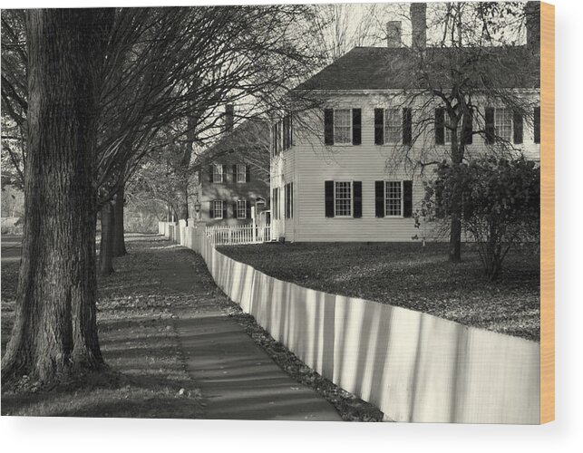Historic Wood Print featuring the photograph Afternoon Shadows by Lois Lepisto