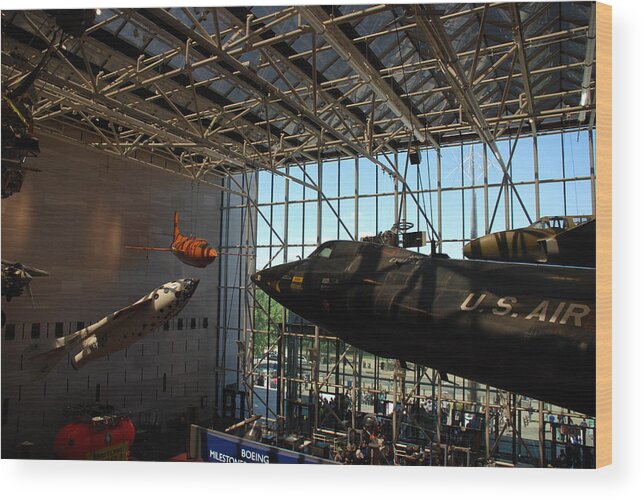 Air And Space Museum Wood Print featuring the photograph Air and Space Museum by Kenny Glover